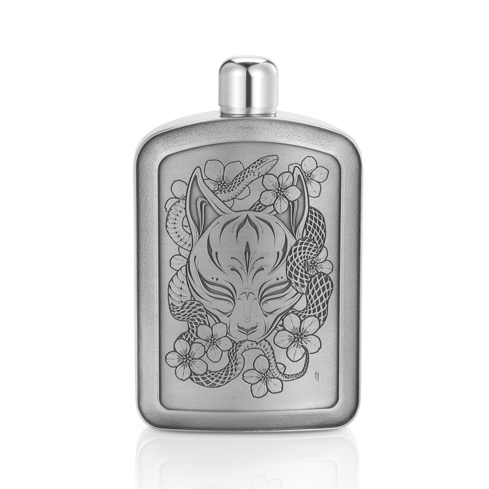 Limited Edition Fin T Kitsune Hip Flask